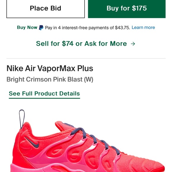 Hot Pink Nike Air Vapormax Plus - Picture 5 of 5